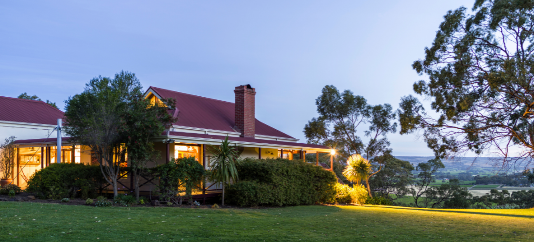 Winery at dusk 